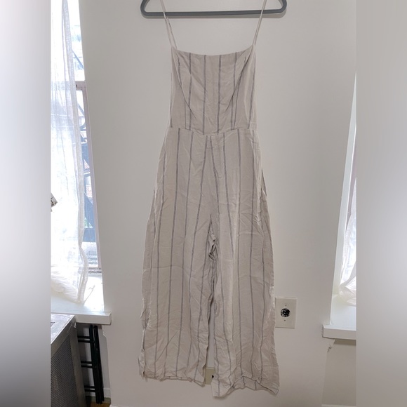 Reformation Jager Linen Striped Jumpsuit - Picture 8 of 11